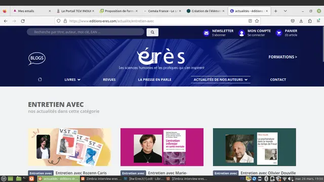 Entretien par les Editions Erès avec Rozenn Caris, rédactrice en chef de VST