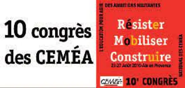 Expo des 10 premiers congrès des Ceméa