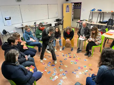 Equipe des Ceméa au travail 