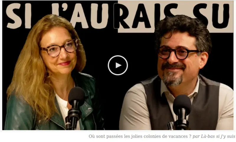 Laurence De Cock accueille Jean Baptiste Clerico à l'émission "Si j'aurais su" qu'elle anime  sur le site "Là bas si j'y suis".