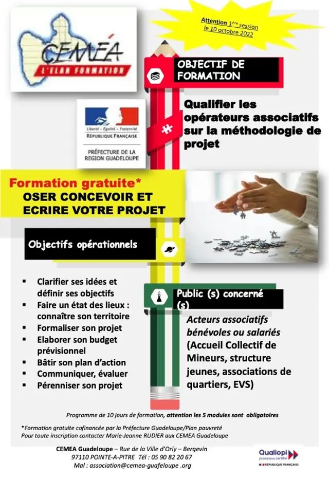 Guadeloupe: Oser concevoir et écrire son projet