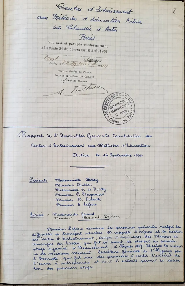 L'origine de 1937 à 1945