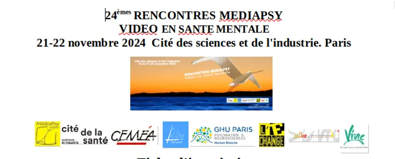 Affiche de la 24eme édition des Rencontres Médiapsy Santé Mentale 2024